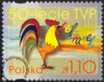 50-lecie Telewizji Polskiej znaczek numer 3856