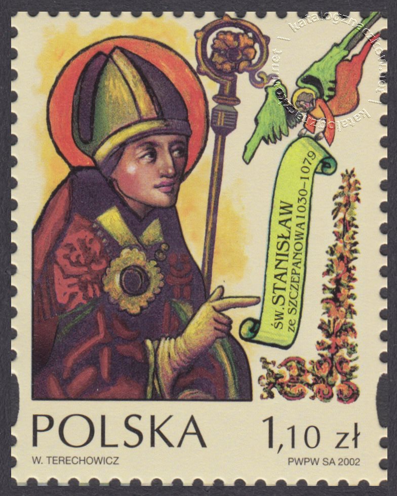 Święci polscy i europejscy znaczek nr 3857