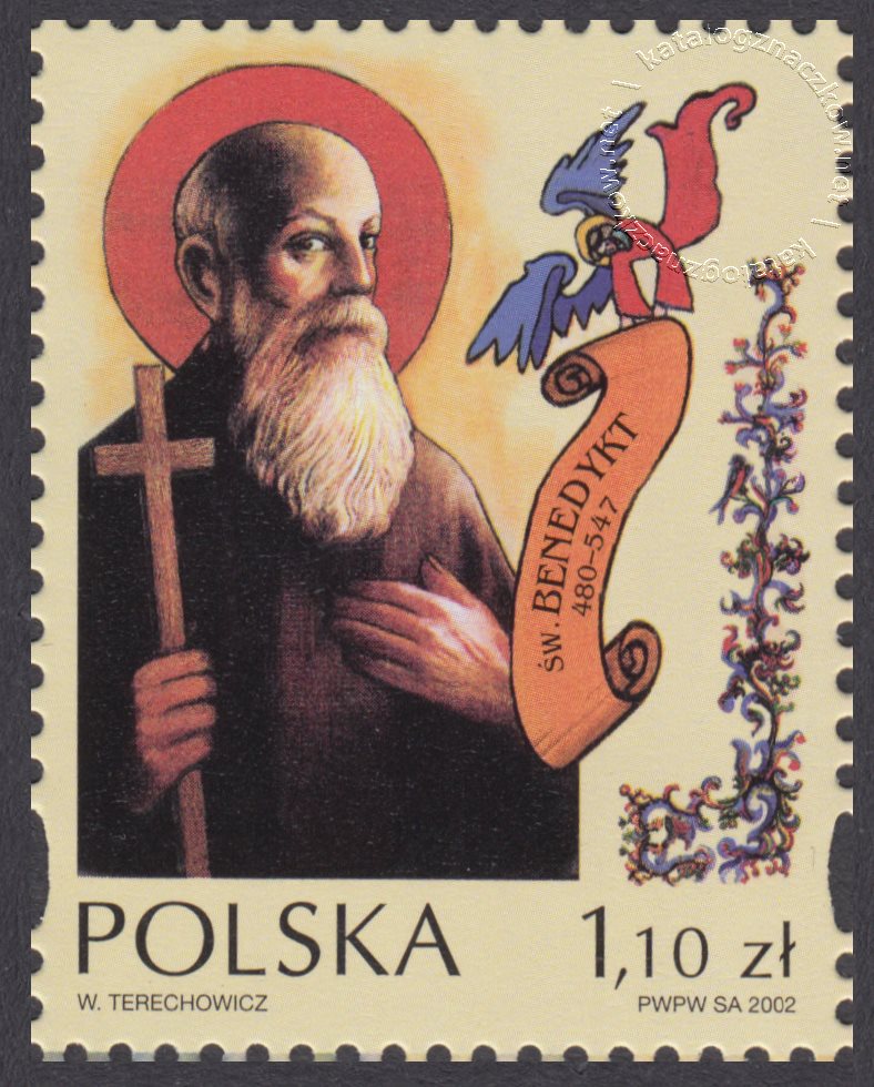Święci polscy i europejscy znaczek nr 3860