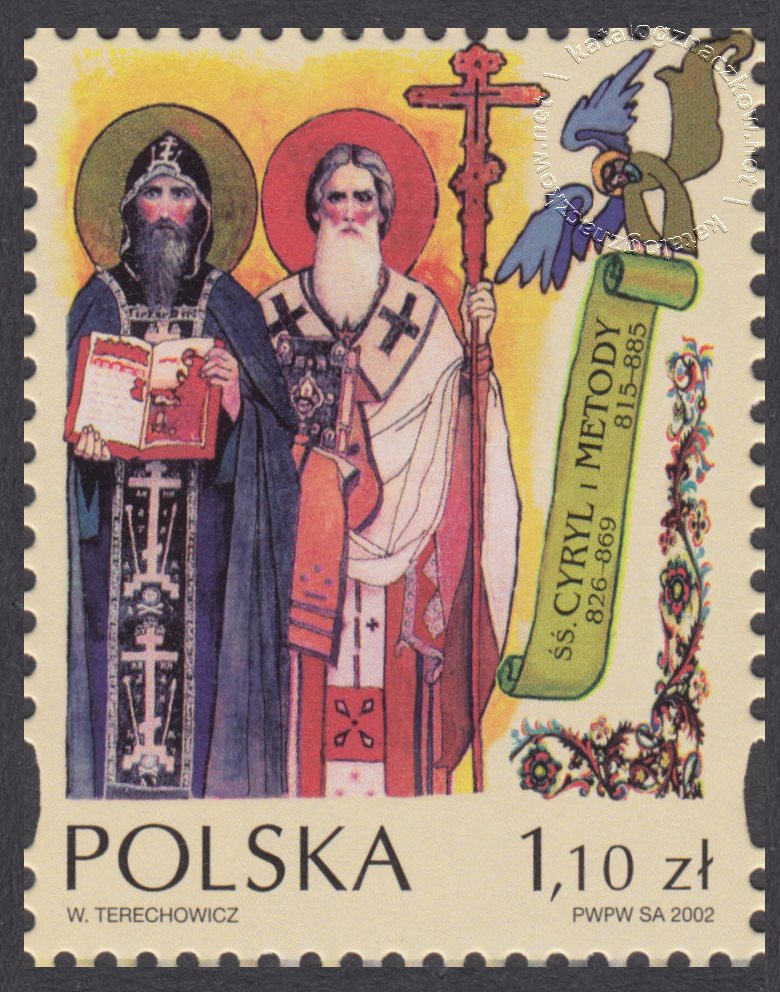 Święci polscy i europejscy znaczek nr 3861