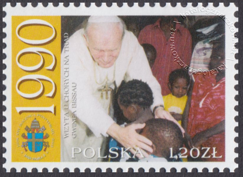 25 rocznica pontyfikatu Ojca Świętego Jana Pawła II znaczek nr 3880