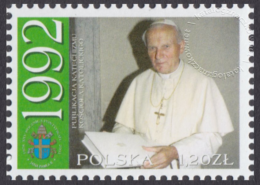 25 rocznica pontyfikatu Ojca Świętego Jana Pawła II znaczek nr 3882
