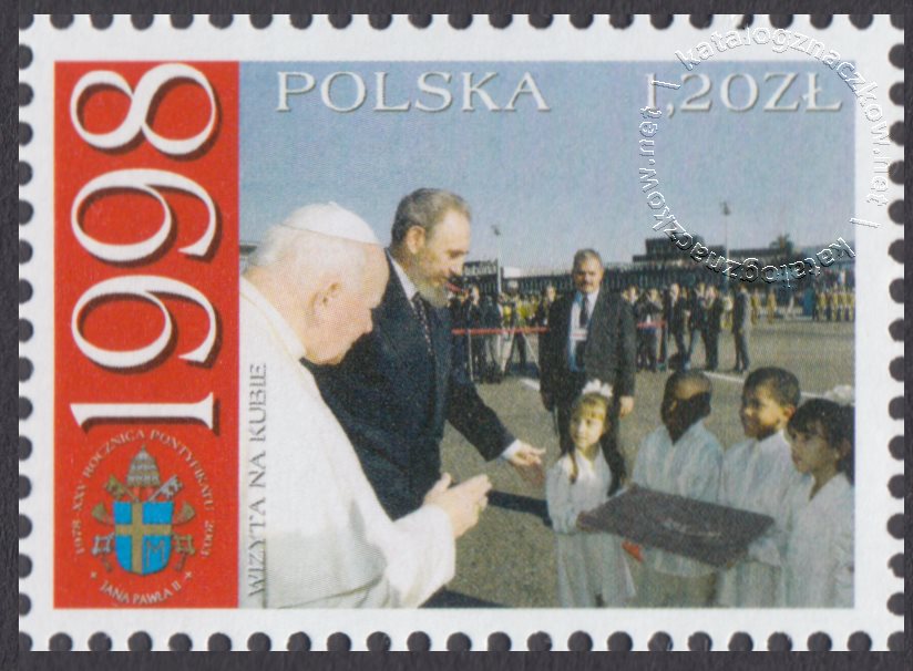 25 rocznica pontyfikatu Ojca Świętego Jana Pawła II znaczek nr 3888