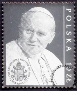 25 rocznica pontyfikatu Ojca Świętego Jana Pawła II znaczek numer 3892