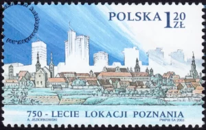 750 lecie lokacji Poznania znaczek numer 3897