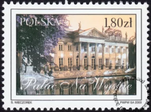 Łazienki Królewskie znaczek numer 3903