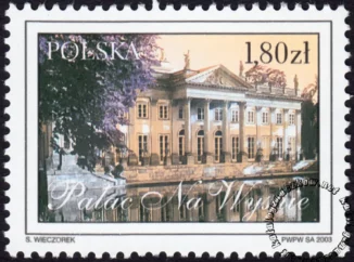 Łazienki Królewskie znaczek numer 3903