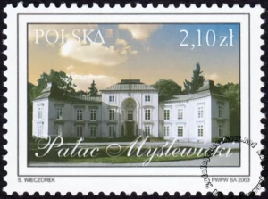 Łazienki Królewskie znaczek numer 3904