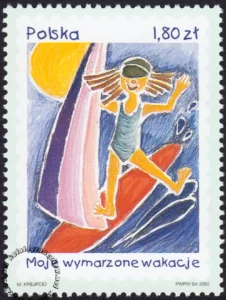 Moje wymarzone wakacje znaczek numer 3907