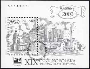 XIX Ogólnopolska wystawa filatelistyczna Katowice 2003 blok numer 136C