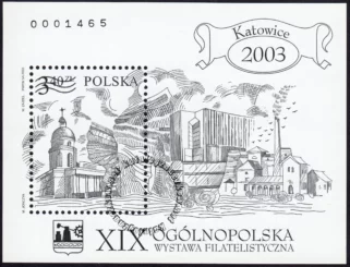 XIX Ogólnopolska wystawa filatelistyczna Katowice 2003 blok numer 136C