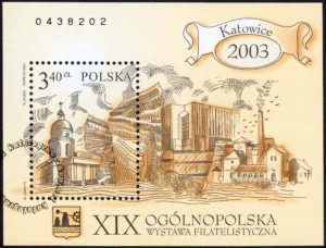 XIX Ogólnopolska wystawa filatelistyczna Katowice 2003 blok numer 136B