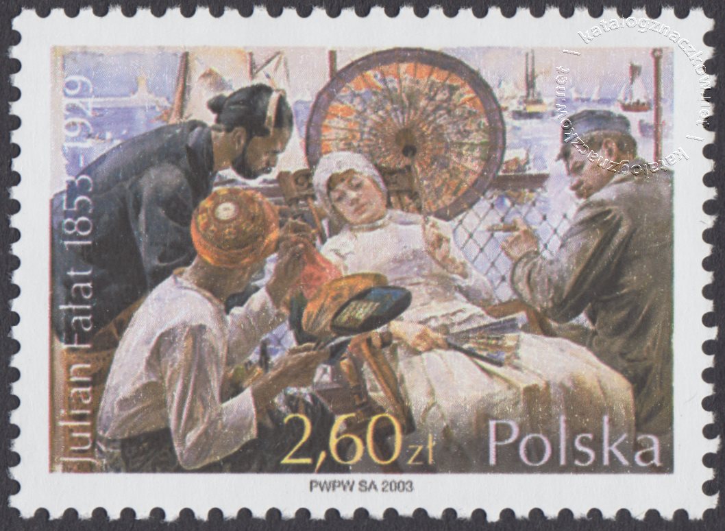 150 rocznica urodzin Juliana Fałata znaczek nr 3918