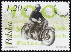 100 rocznica wyścigów motocyklowych w Polsce znaczek numer 3924