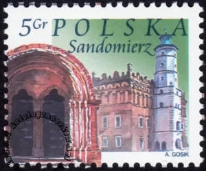 Miasta polskie - Sandomierz znaczek numer 3941