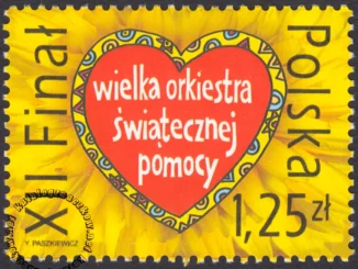 Finał Wielkiej Orkiestry Świątecznej Pomocy znaczek numer 3942