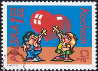 Kocham Cię znaczek numer 3945