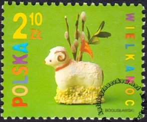 Wielkanoc znaczek numer 3950
