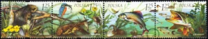 Fauna i flora akwenów słodkowodnych znaczek numer 3951-3954