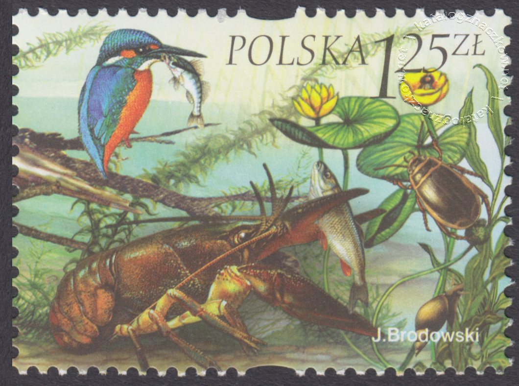 Fauna i flora akwenów słodkowodnych znaczek nr 3952