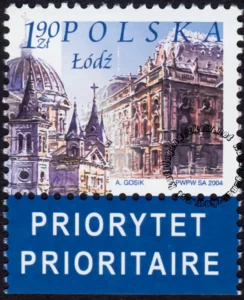 Miasta polskie - Łódź znaczek numer 3958+pw