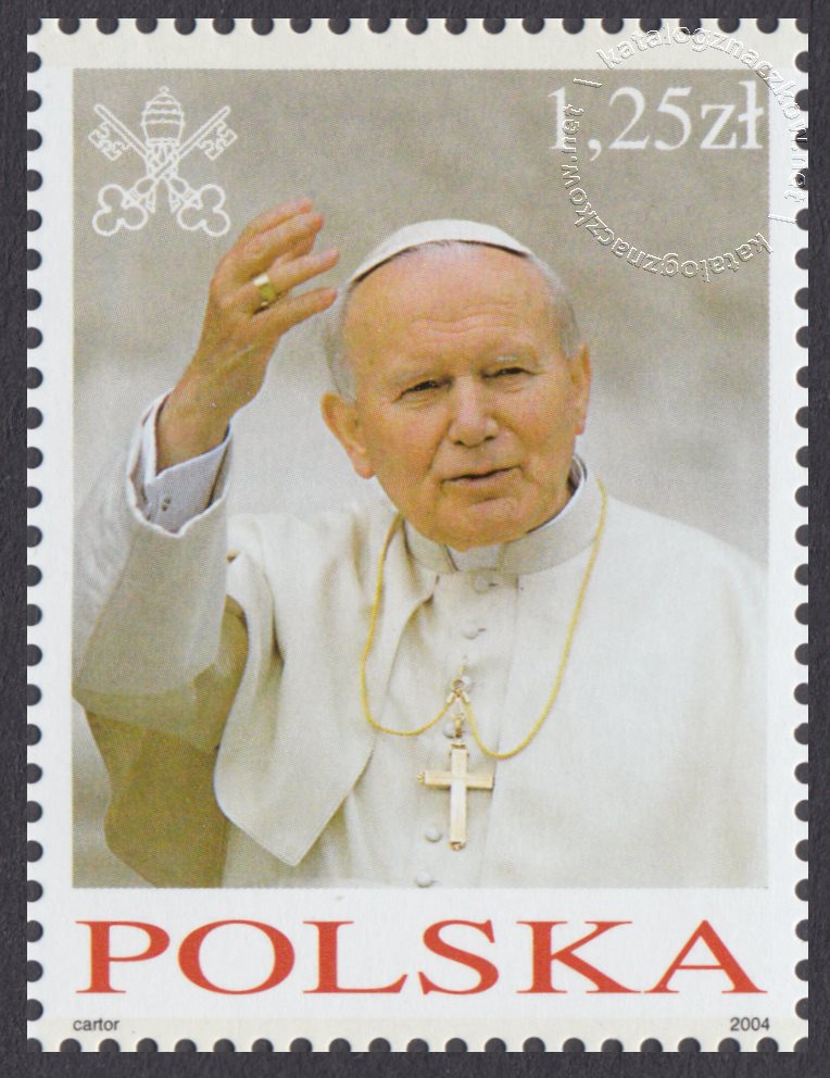 Osiem wizyt duszpasterskich Ojca Świętego Jana Pawła II w Polsce znaczek nr 3964