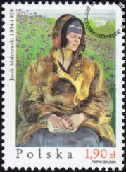 150 rocznica urodzin Jacka Malczewskiego znaczek numer 3972