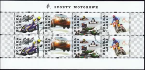 Sporty motorowe arkusz znaczków 4000-4003