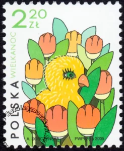 Wielkanoc znaczek numer 4022