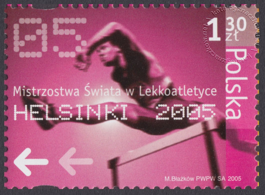 Mistrzostwa Świata w Lekkoatletyce Helsinki 2005 znaczek nr 4050