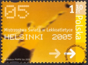 Mistrzostwa Świata w Lekkoatletyce Helsinki 2005 znaczek numer 4051