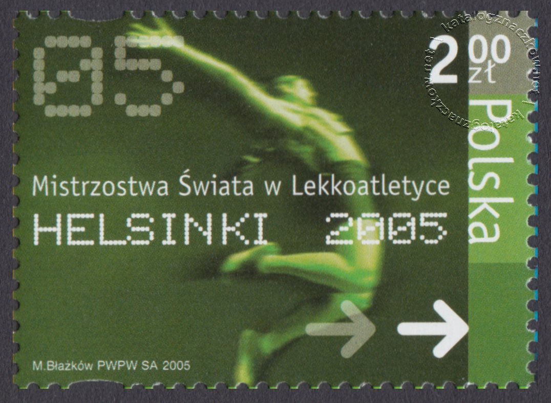 Mistrzostwa Świata w Lekkoatletyce Helsinki 2005 znaczek nr 4052