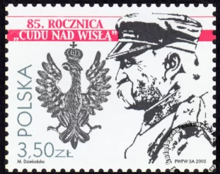 85 rocznica Cudu nad Wisłą znaczek numer 4054