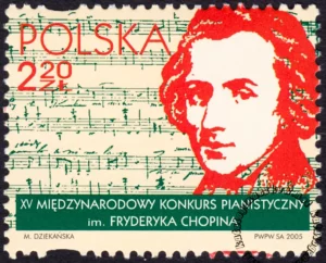 XV Międzynarodowy Konkurs Pianistyczny im. Fryderyka Chopina znaczek numer 4057