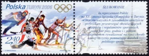 Zimowe Igrzyska Olimpijskie Turyn 2006 znaczek numer 4077+pw