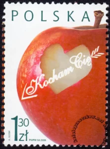 Kocham Cię znaczek numer 4078
