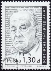 100 rocznica urodzin Jerzego Giedroycia znaczek numer 4102