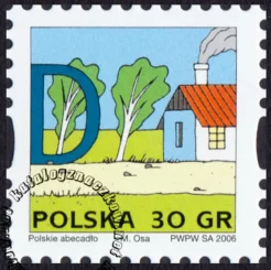 Polskie Abecadło znaczek numer 4110