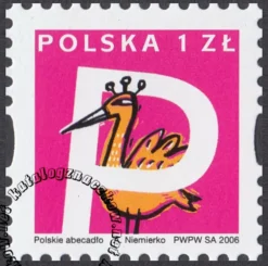 Polskie Abecadło znaczek numer 4136