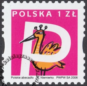Polskie Abecadło znaczek numer 4136