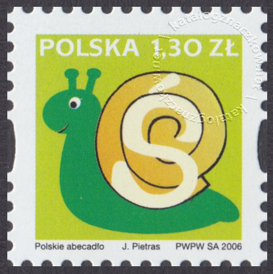 Polskie Abecadło znaczek nr 4138