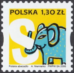 Polskie Abecadło znaczek numer 4140