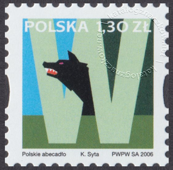 Polskie Abecadło znaczek nr 4141