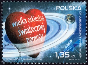 XV Finał Wielkiej Orkiestry Świątecznej Pomocy znaczek numer 4147