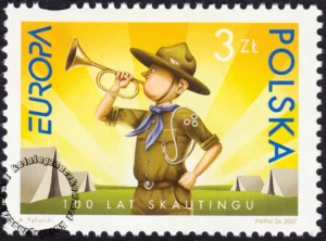 100 lat skautingu znaczek numer 4162