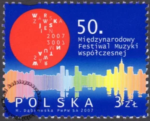 50 Międzynarodowy Festiwal Muzyki Współczesnej - Warszawska Jesień 2007 znaczek numer 4181
