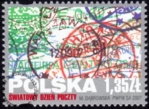 Światowy Dzień Poczty znaczek numer 4183