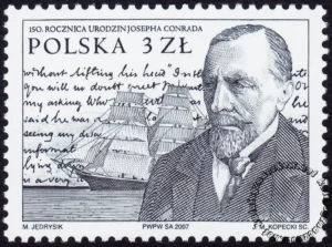 150 rocznica urodzin Josepha Conrada znaczek numer 4193