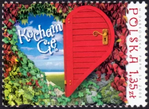 Kocham Cię znaczek numer 4195
