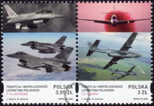 Tradycja i współczesność lotnictwa polskiego znaczki numer 4203-4204